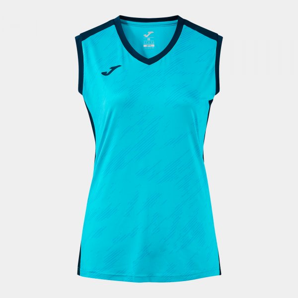 JUMP VOLLEY PRO SLEEVELESS SHIRT FLUOR TURQUOISE DARK NAVY FLUOR TURQUOISE