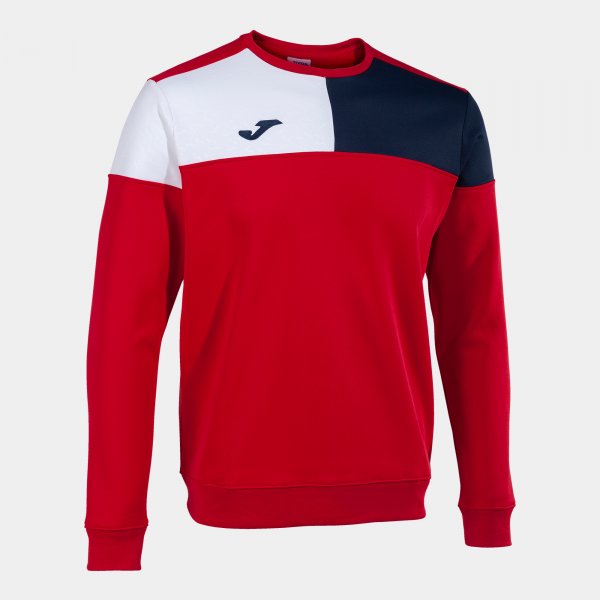 Суитшърт CREW V SWEATSHIRT червено морско синьо бяло