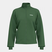 Дамски суитшърт с качулка ZIP-UP HOODIE зелено
