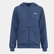 Дамски суитшърт с качулка ZIP-UP HOODIE сиво