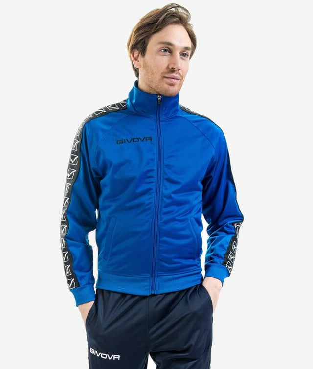 Суитшърт GIACCA TRICOT BAND азурно синьо