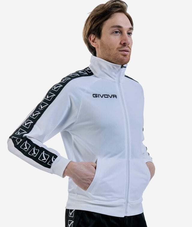 Суитшърт GIACCA TRICOT BAND бяло
