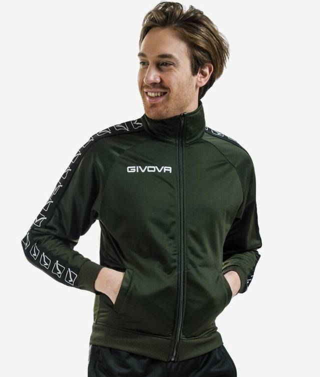 Суитшърт GIACCA TRICOT BAND военно зелено