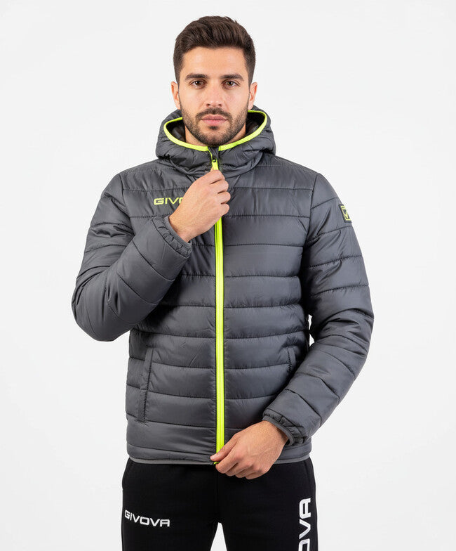 GIUBBOTTO OLANDA GRIGIO SCURO /GIALLO FLUO
