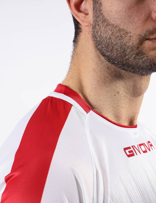 SHIRT RADIO INTERLOCK ROSSO/BIANCO