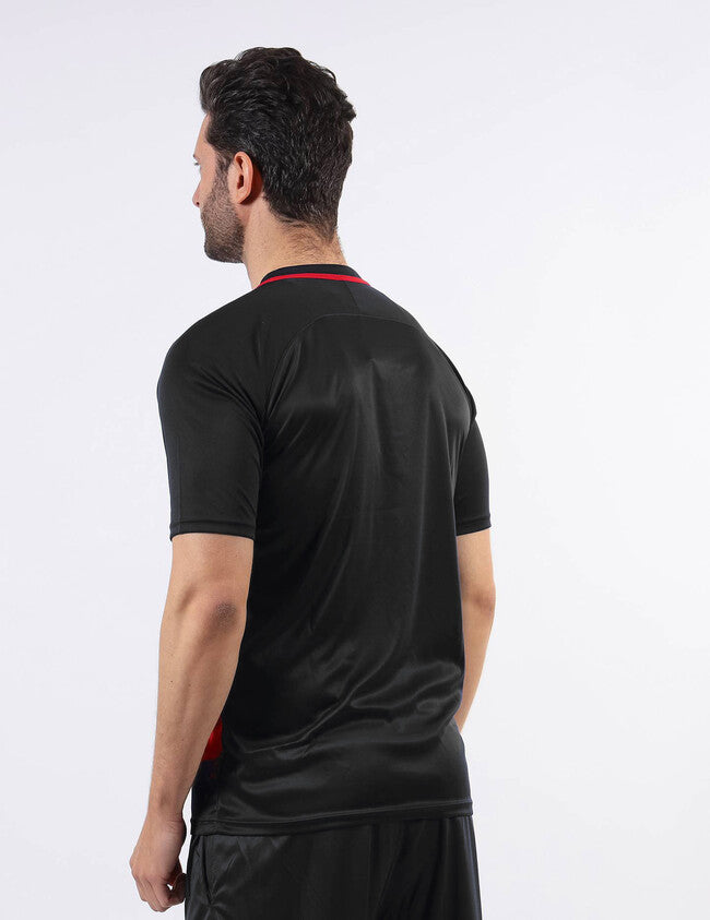 SHIRT ART INTERLOCK M/C ROSSO/NERO