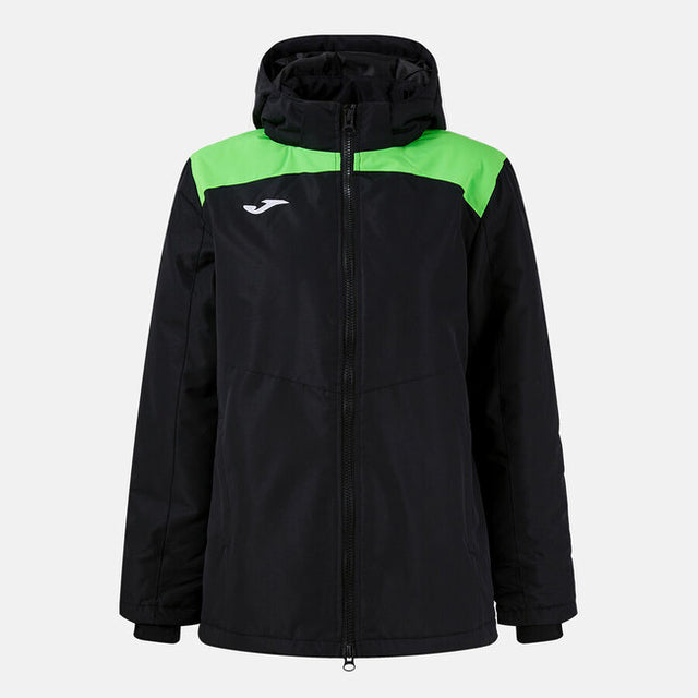 Дамска яке GLACIER ANORAK черно флуоресцентно зелено