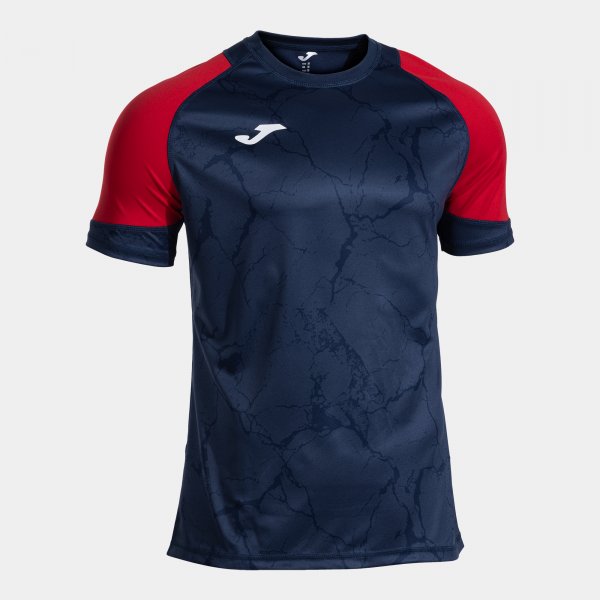 PERFORMANCE HANDBALL SHORT SLEEVE T-SHIRT NAVY BLUE RED NAVY-RED
