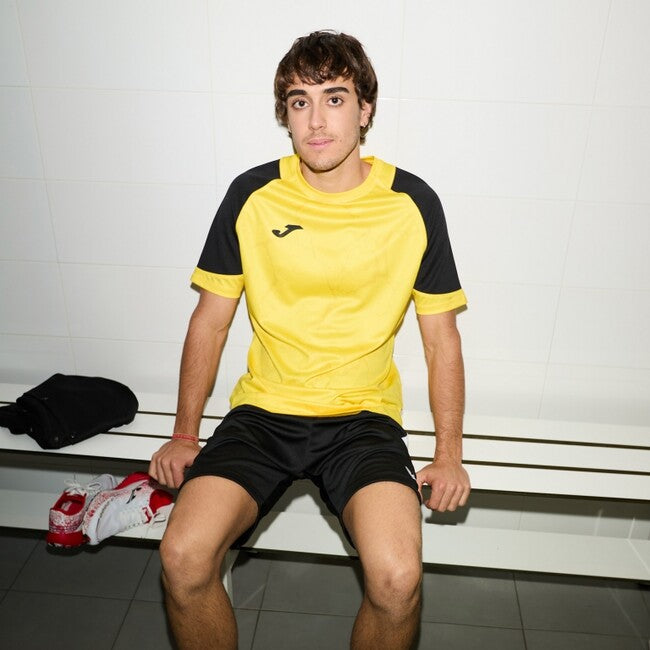 PERFORMANCE HANDBALL SHORT SLEEVE T-SHIRT YELLOW BLACK YELLOW-BLACK