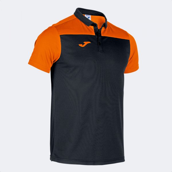 Поло блуза HOBBY II SHORT SLEEVE POLO черно оранжево