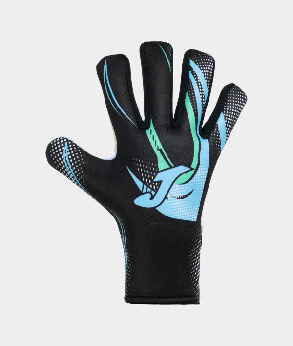 Вратарски ръкавици HUNTER GOALKEEPER GLOVES черно тюркоазено