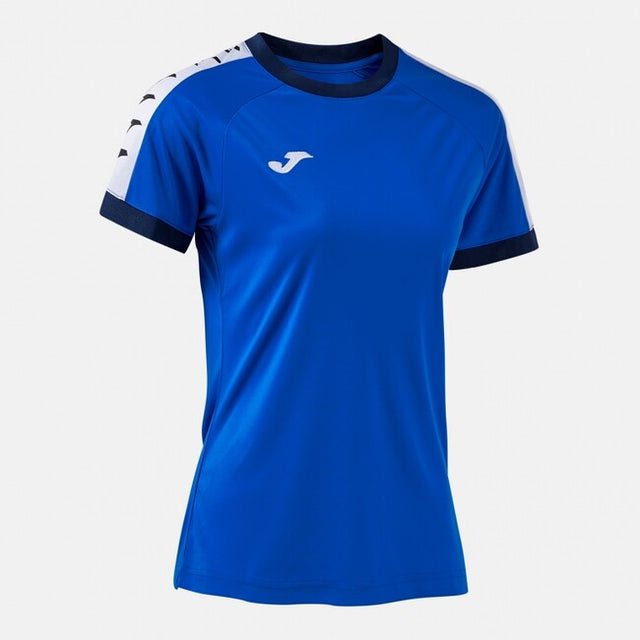 Дамски тениска ICONO SHORT SLEEVE T-SHIRT тъмно сиво - азурно морско синьо