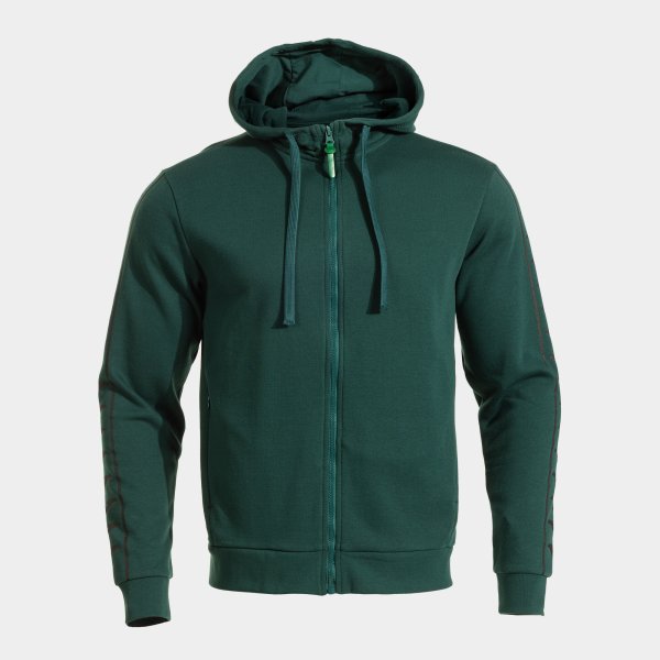 ICONO STREET ZIP-UP HOODIE GREEN BLACK GREEEN-BLACK