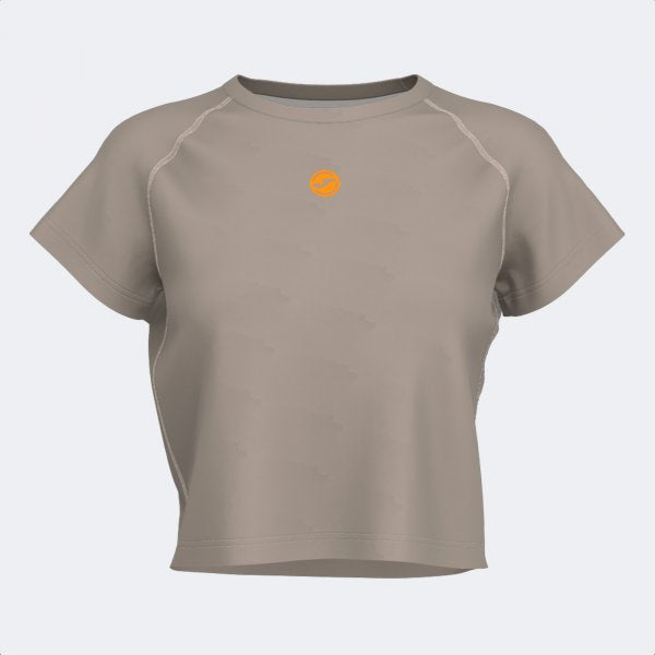 Дамски тениска INDOOR GYM SHORT SLEEVE T-SHIRT оранжево - бежово