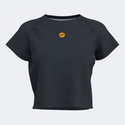Дамски тениска INDOOR GYM SHORT SLEEVE T-SHIRT черно оранжево