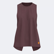 Дамски тениска INDOOR GYM TANK TOP оранжево - кафяво