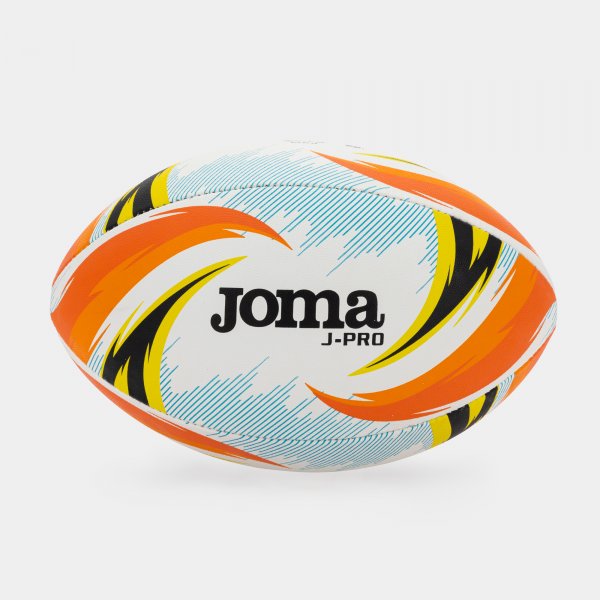 J-PRO RUGBY BALL WHITE ORANGE WHITE-ORANGE