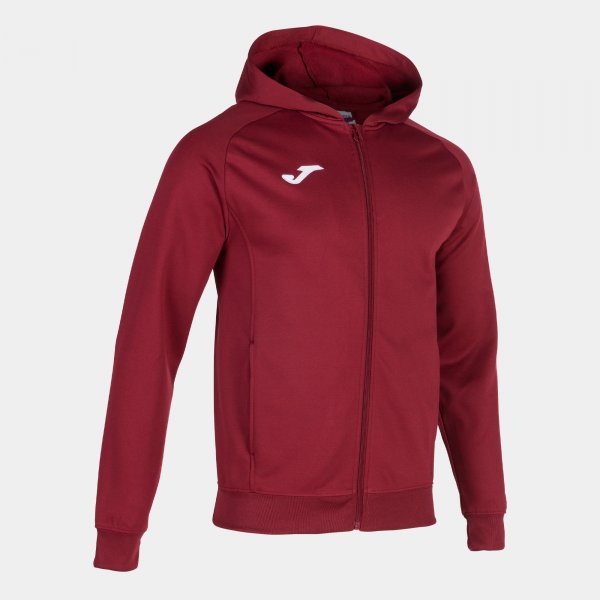 Суичър/яке с качулка MENFIS HOODED JACKET бордо