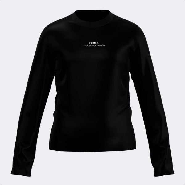 Поло блуза JOMA KIDS LONG SLEEVE T-SHIRT черно