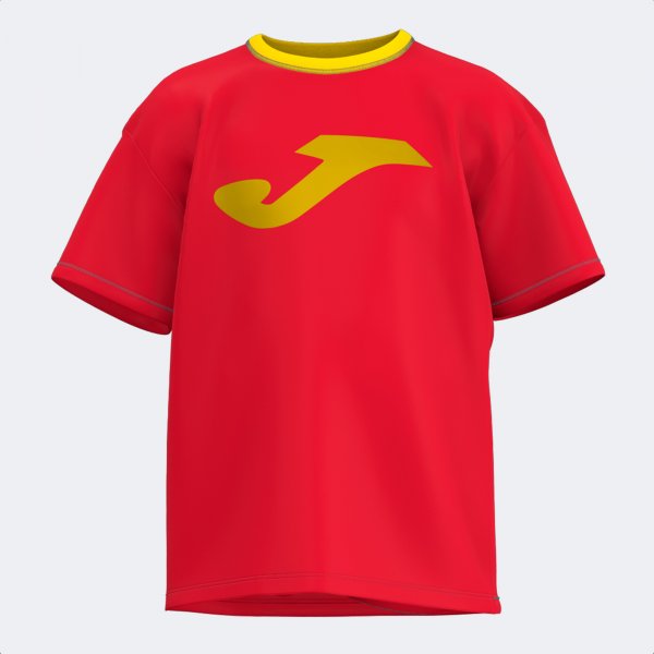 Поло блуза JOMA KIDS SHORT SLEEVE T-SHIRT червено