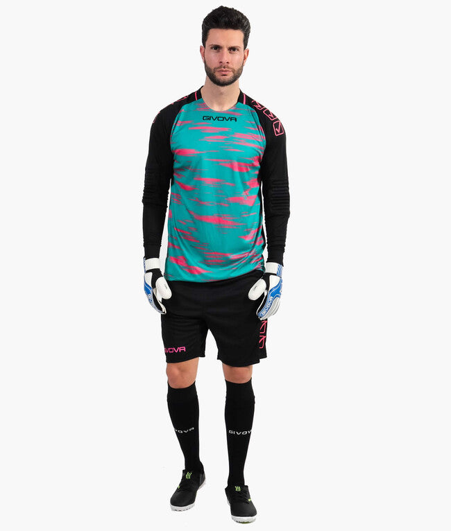 KIT PORTIERE DIFESA VERDE PETROLIO/FUXIA FLUO