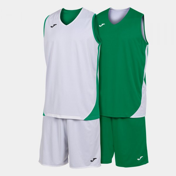 Баскетболен комплект KANSAS TWO-PIECE SET зелено черно