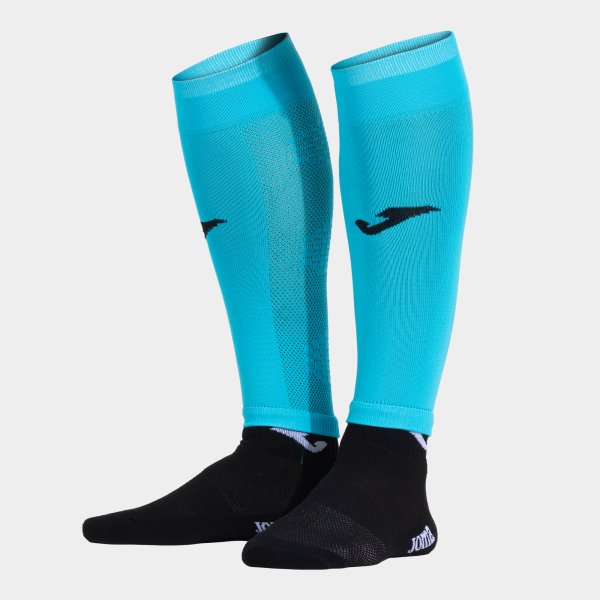Гети / чорапи KICK CALF флуоресцентно тюркоазено