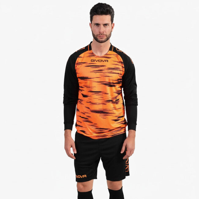 KIT PORTIERE DIFESA ARANCIO FLUO/NERO