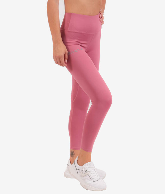 Панталони за бягане LEGGINGS BASIC старо розово