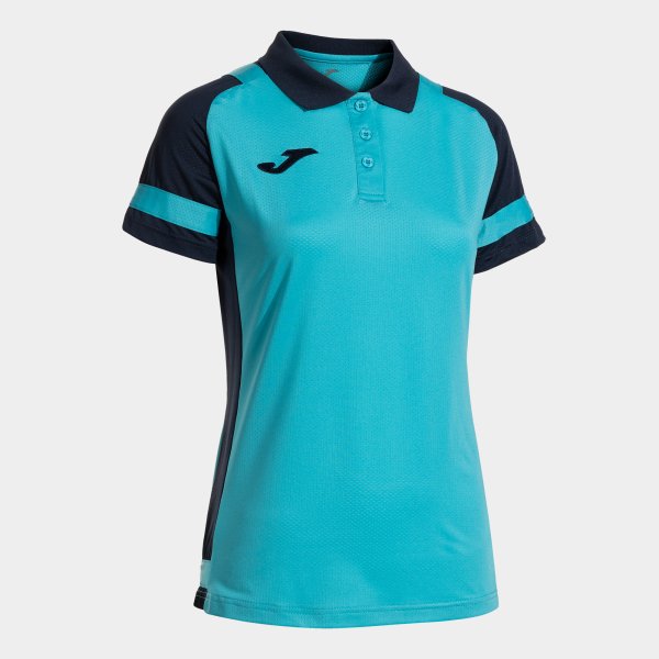 Дамски поло блуза LIDER SHORT SLEEVE POLO флуоресцентно тюркоазено