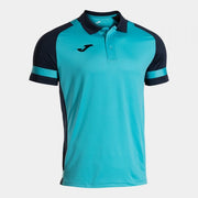 PHOENIX III SHORT SLEEVE POLO FLUOR TURQUOISE NAVY BLUE FLUOR TURQUOISE