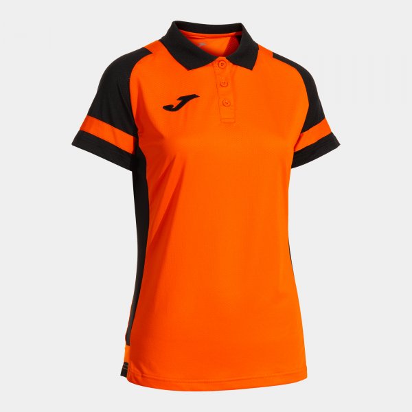 Дамски поло блуза LIDER SHORT SLEEVE POLO оранжево черно