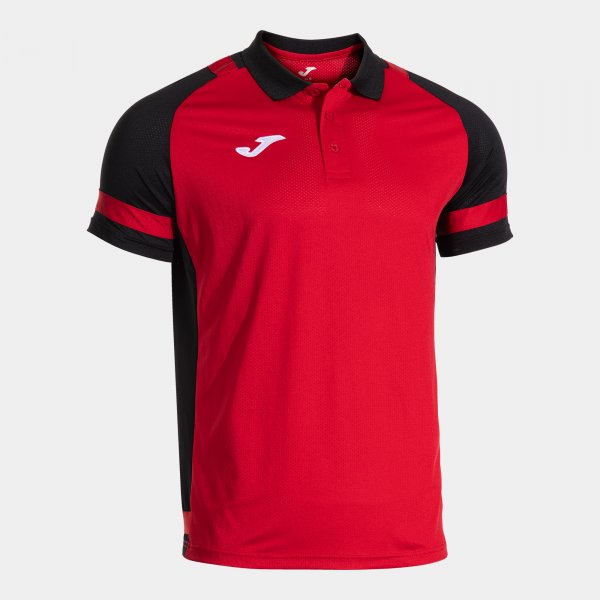 Поло блуза LIDER SHORT SLEEVE POLO червено черно