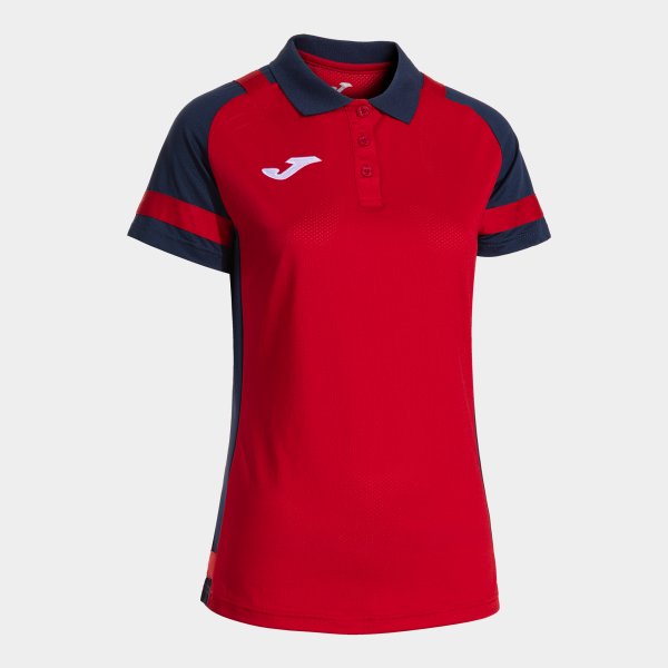 Дамски поло блуза LIDER SHORT SLEEVE POLO червено морско синьо