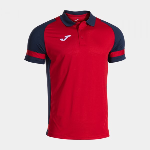 Поло блуза LIDER SHORT SLEEVE POLO червено морско синьо