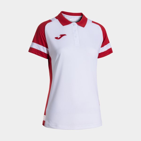 Дамски поло блуза LIDER SHORT SLEEVE POLO бяло червено