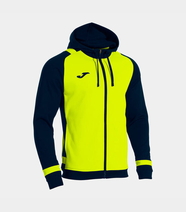 Суитшърт с качулка LIDER ZIP-UP HOODIE флуоресцентно жълто