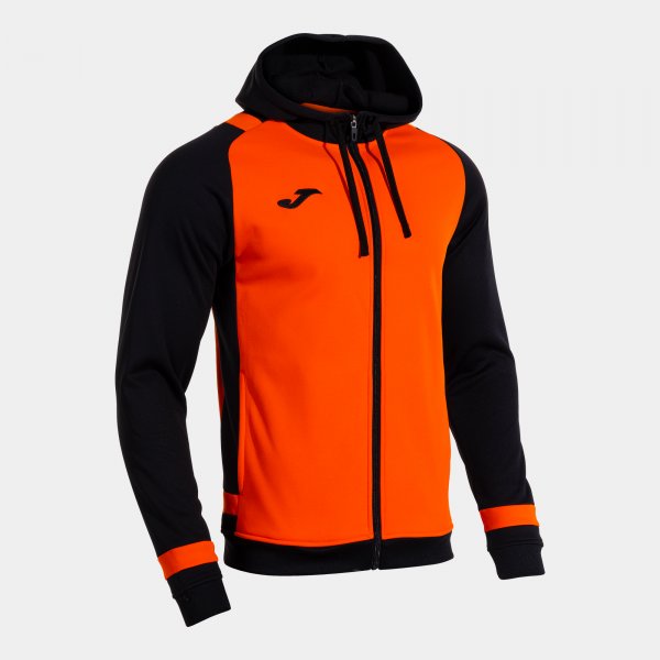 Суитшърт с качулка LIDER ZIP-UP HOODIE оранжево черно