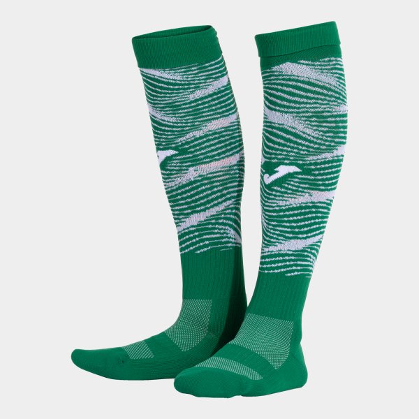 PREMIER III SOCKS GREEN WHITE GREEN-WHITE