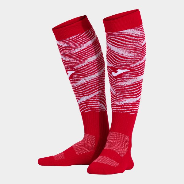 PREMIER III SOCKS RED WHITE RED-WHITE
