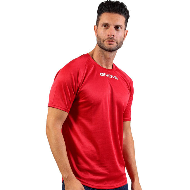 SHIRT CAPO INTERLOCK ROSSO