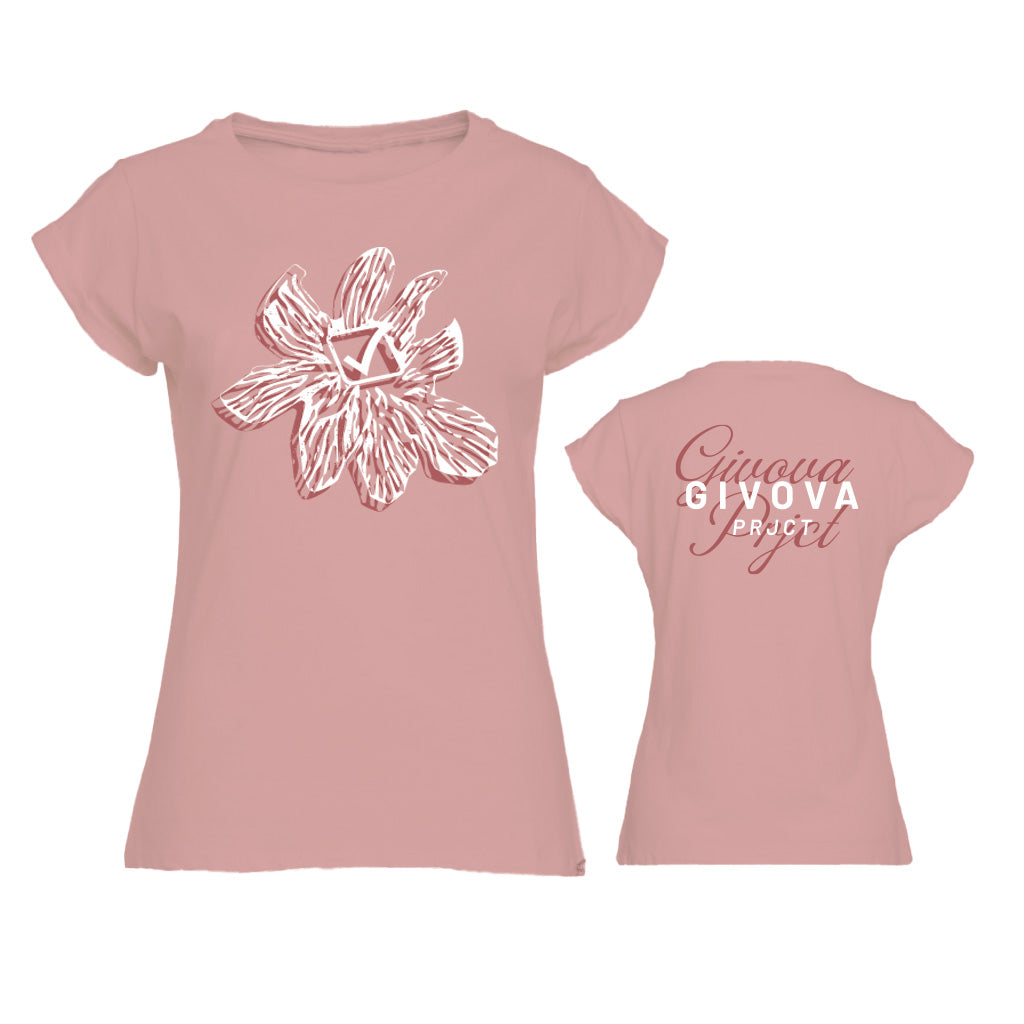 Дамски тениска T-SHIRT LADY FLORAL розово