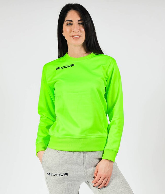 Суитшърт MAGLIA POLARFLEECE G/COLLO GIVOVA ONE флуо жълто