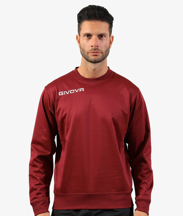 Суитшърт MAGLIA POLARFLEECE G/COLLO GIVOVA ONE гранатово