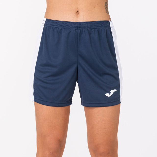 Дамски футболни шорти MAXI SHORT морско синьо бяло