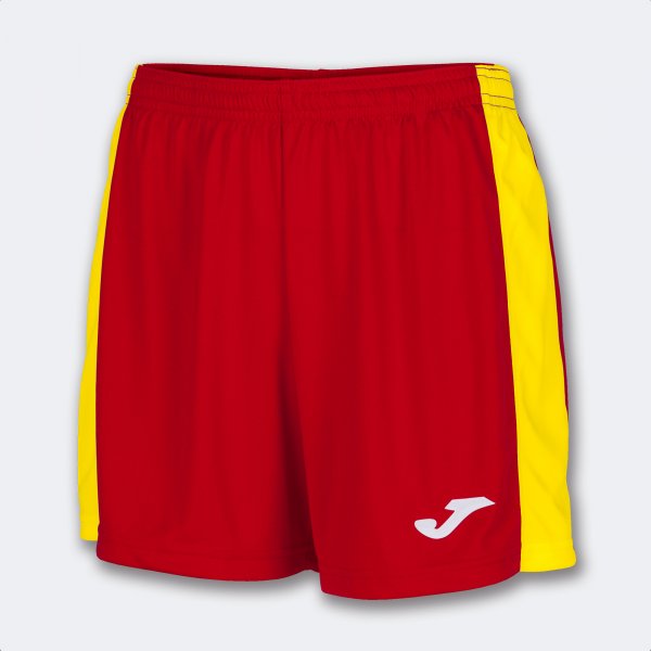 Дамски футболни шорти MAXI SHORT червено жълто
