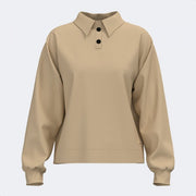 Дамски поло блуза MIMETIC LONG SLEEVE POLO бежово