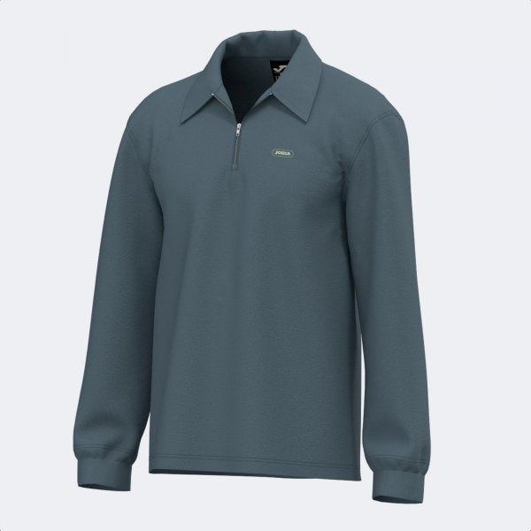 Поло блуза MIMETIC LONG SLEEVE POLO синьо - сиво
