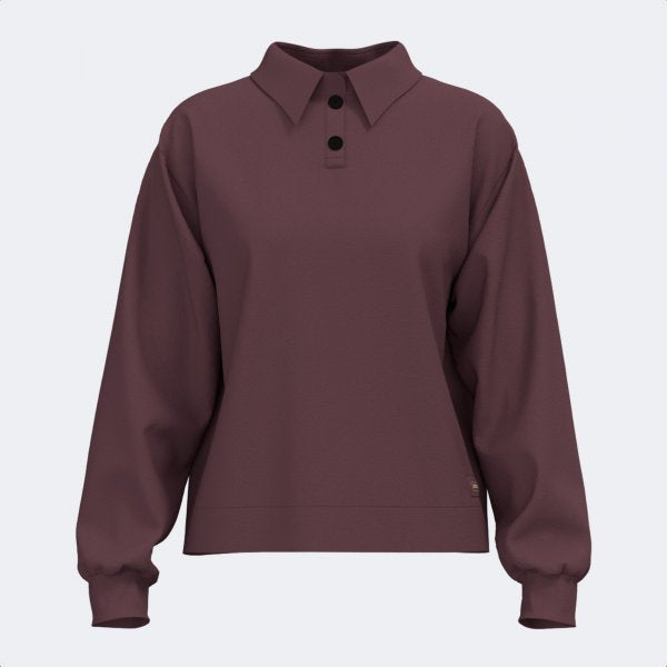 Дамски поло блуза MIMETIC LONG SLEEVE POLO лилаво