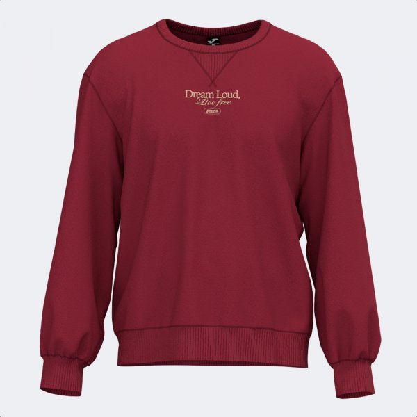 Суитшърт MIMETIC SWEATSHIRT DARK RED WINE